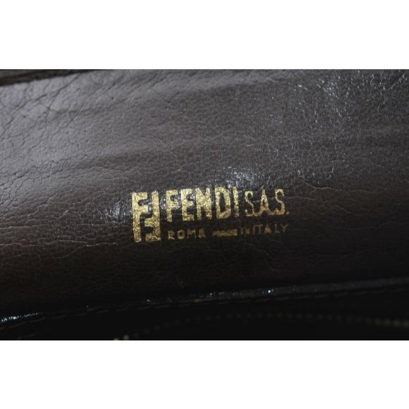 Fendi Top Handle Tobacco Zucca Print Canvas And Leather Satchel - Picture 4 of 9